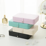 Double Layer Jewelry Storage Box Ring Necklace Organizer
