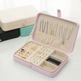 Double Layer Jewelry Storage Box Ring Necklace Organizer