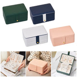 Double Layer Jewelry Organizer Display Travel Jewelry Storage Box