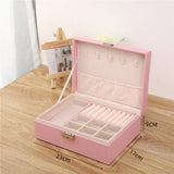 Double Layer Jewelry Packaging Rings Bracelet Necklace Storage Box