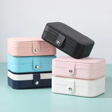 Double-Layer Jewelry Storage Box Necklace Stand