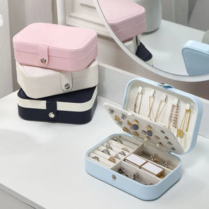 Double-Layer Jewelry Storage Box Necklace Stand