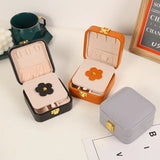 Double Layer Leather Jewelry Storage Box Organizer