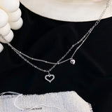 925 Sterling Silver Love Heart Anklet Bracelet CZ Foot Jewelry