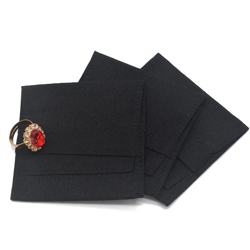 Double Layer Microfiber Flannel Interlayer Bag Jewelry Bag
