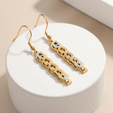 Personalized Double Layer Nameplate Earrings for Women