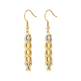 Personalized Double Layer Nameplate Earrings for Women