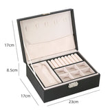 Double-Layer Jewelry Box with Lock - Women's Display Holder