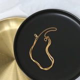 Double Layer Snake Chain Stainless Steel Bracelet 18K Plated