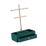 Double Layer T Bar Jewelry Display Stand Metal Organizer