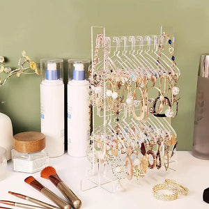 Acrylic Earrings Stand Storage Organizer Suspension Pendant Jewelry Rack