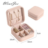 Double Layer Velvet Jewelry Storage Organizer Container