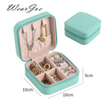 Double Layer Velvet Jewelry Storage Organizer Container