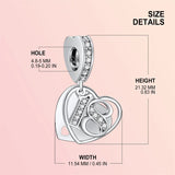 Love Birthday Age Number Charm 925 Silver Anniversary Charm