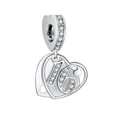 Love Birthday Age Number Charm 925 Silver Anniversary Charm