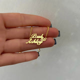 Double Name Bracelet, Personalized Dainty Bracelet