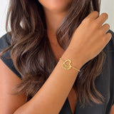 Personalized Double Name Heart Bracelet - Anklet
