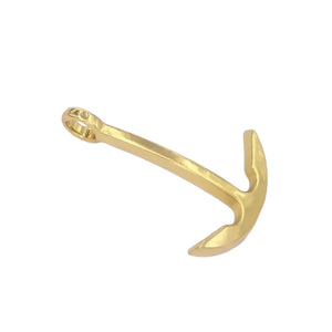 High Polish Zinc Alloy Anchor Pendant for Necklaces