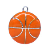 Double Nose High Metal Alloy Enamel Basketball Pendants