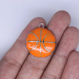 Double Nose High Metal Alloy Enamel Basketball Pendants