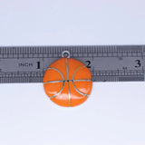 Double Nose High Metal Alloy Enamel Basketball Pendants