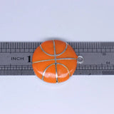 Double Nose High Metal Alloy Enamel Basketball Pendants