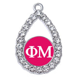 Phi Mu Charm Pendant Greek Letters Sorority Jewelry DIY