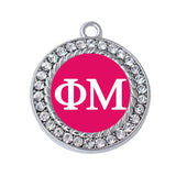 Phi Mu Charm Pendant Greek Letters Sorority Jewelry DIY