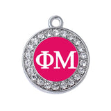 Phi Mu Charm Pendant Greek Letters Sorority Jewelry DIY