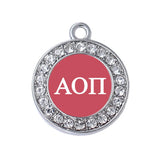 Zinc Alloy Metal Poster Alpha O Greek Letter Charm for Sorority Fraternity