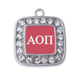 Zinc Alloy Metal Poster Alpha O Greek Letter Charm for Sorority Fraternity