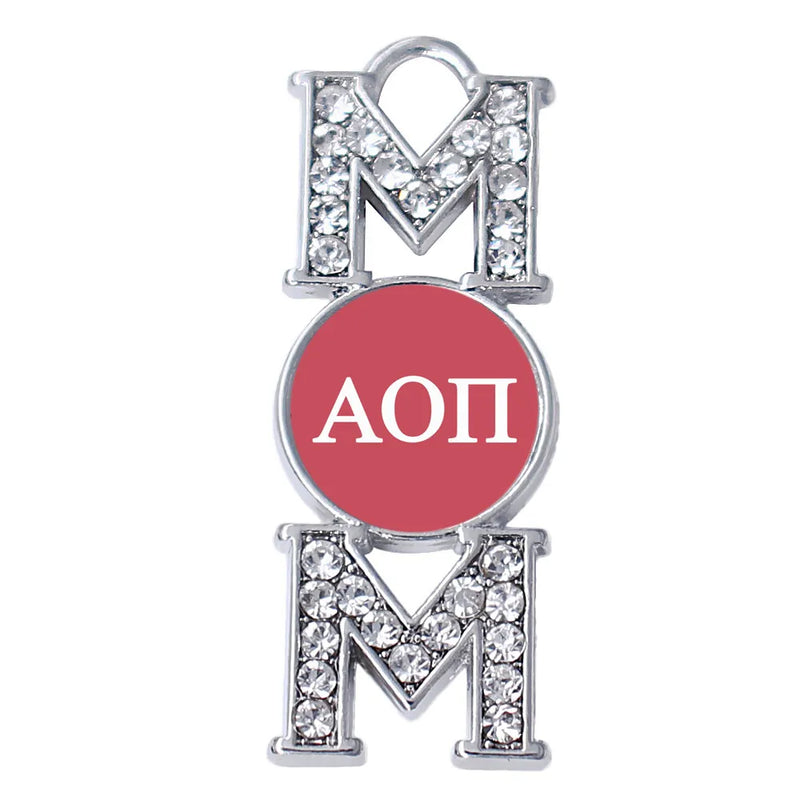 Zinc Alloy Metal Poster Alpha O Greek Letter Charm for Sorority Fraternity