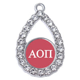 Zinc Alloy Metal Poster Alpha O Greek Letter Charm for Sorority Fraternity