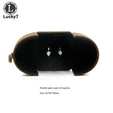 Open Button Jewelry Box Wedding Double Ring Box Surprise Couple Engagement