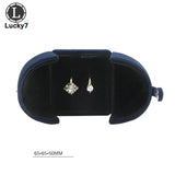 Open Button Jewelry Box Wedding Double Ring Box Surprise Couple Engagement