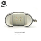Open Button Jewelry Box Wedding Double Ring Box Surprise Couple Engagement