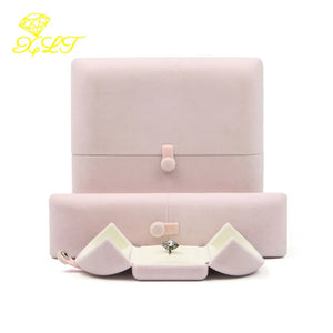 Open Button Jewelry Box for Rings and Pendants