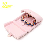 Open Button Jewelry Box for Rings and Pendants