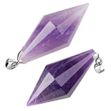 Faceted Amethyst Pendant for Jewelry Making