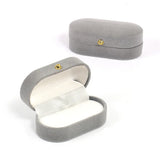 Velvet Double Rings Box Jewelry Organizer