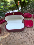 Double Rings Box Velvet Trinket Box Jewelry Organizer Ring Box Jewelry Box