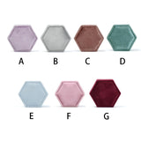 Double Rings Jewelry Display Box Hexagon Storage Organizer Ring Holder Wedding T