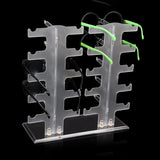 Double Row 10 Pairs Glasses Frame Organizer Sunglasses Display Stand