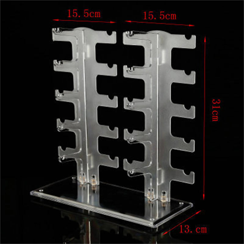 Double Row 10 Pairs Glasses Frame Organizer Sunglasses Display Stand