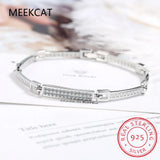 Sterling Silver Moissanite Tennis Bracelet for Women