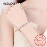 Sterling Silver Moissanite Tennis Bracelet for Women