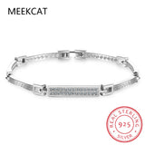 Sterling Silver Moissanite Tennis Bracelet for Women