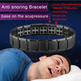 Double Row Magnetic Therapy Linked Bracelet Titanium Steel