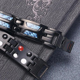 Double Row Punk Magnetic Bracelet Men's Jewelry Health Bracelet