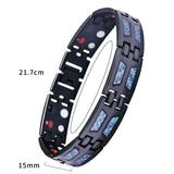 Double Row Punk Magnetic Bracelet Men's Jewelry Health Bracelet